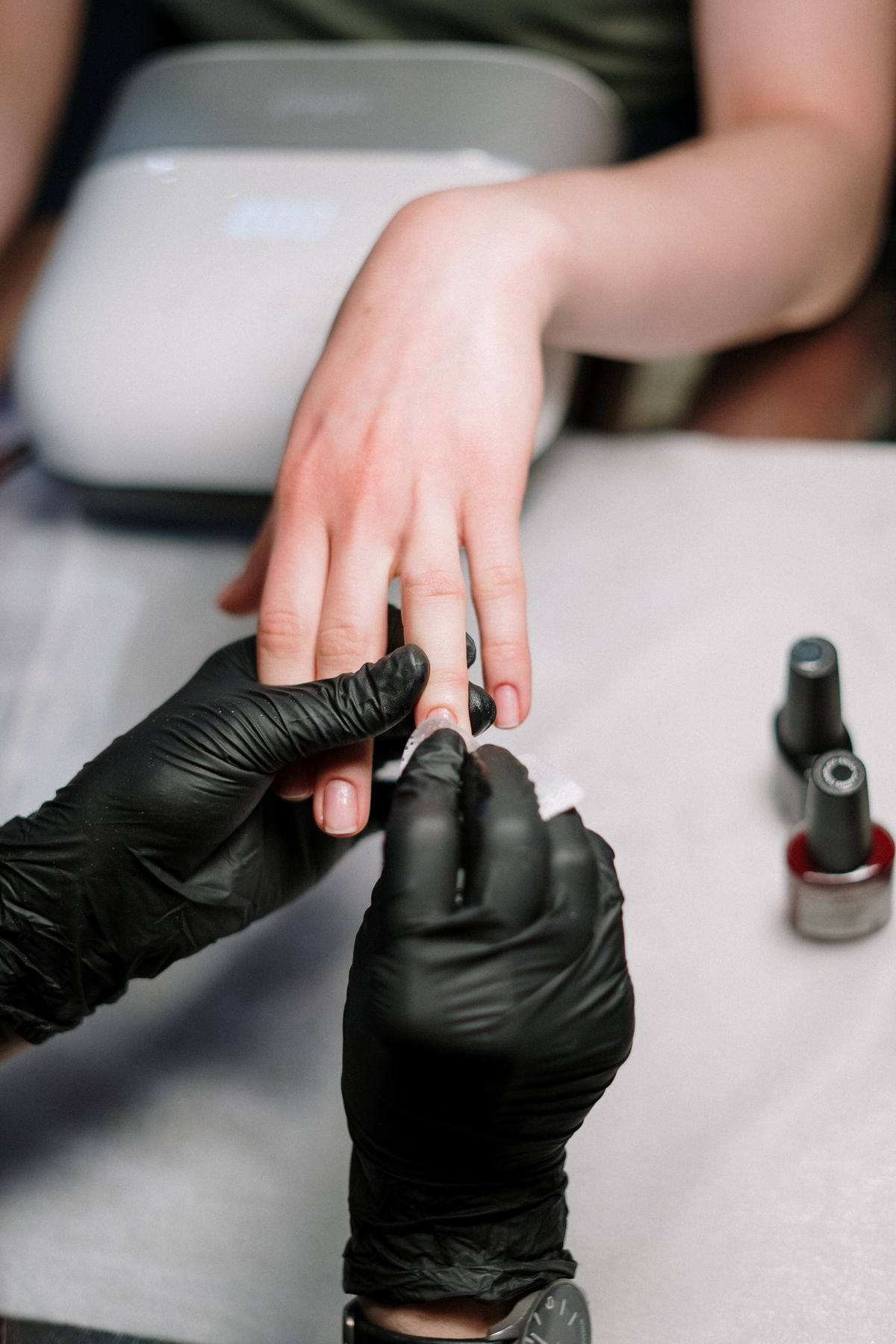 Manicure service at B4 & After Nail Boutique