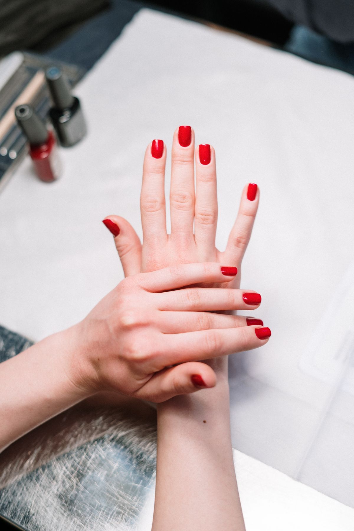 Nail care detail at B4 & After Nail Boutique, Las Vegas